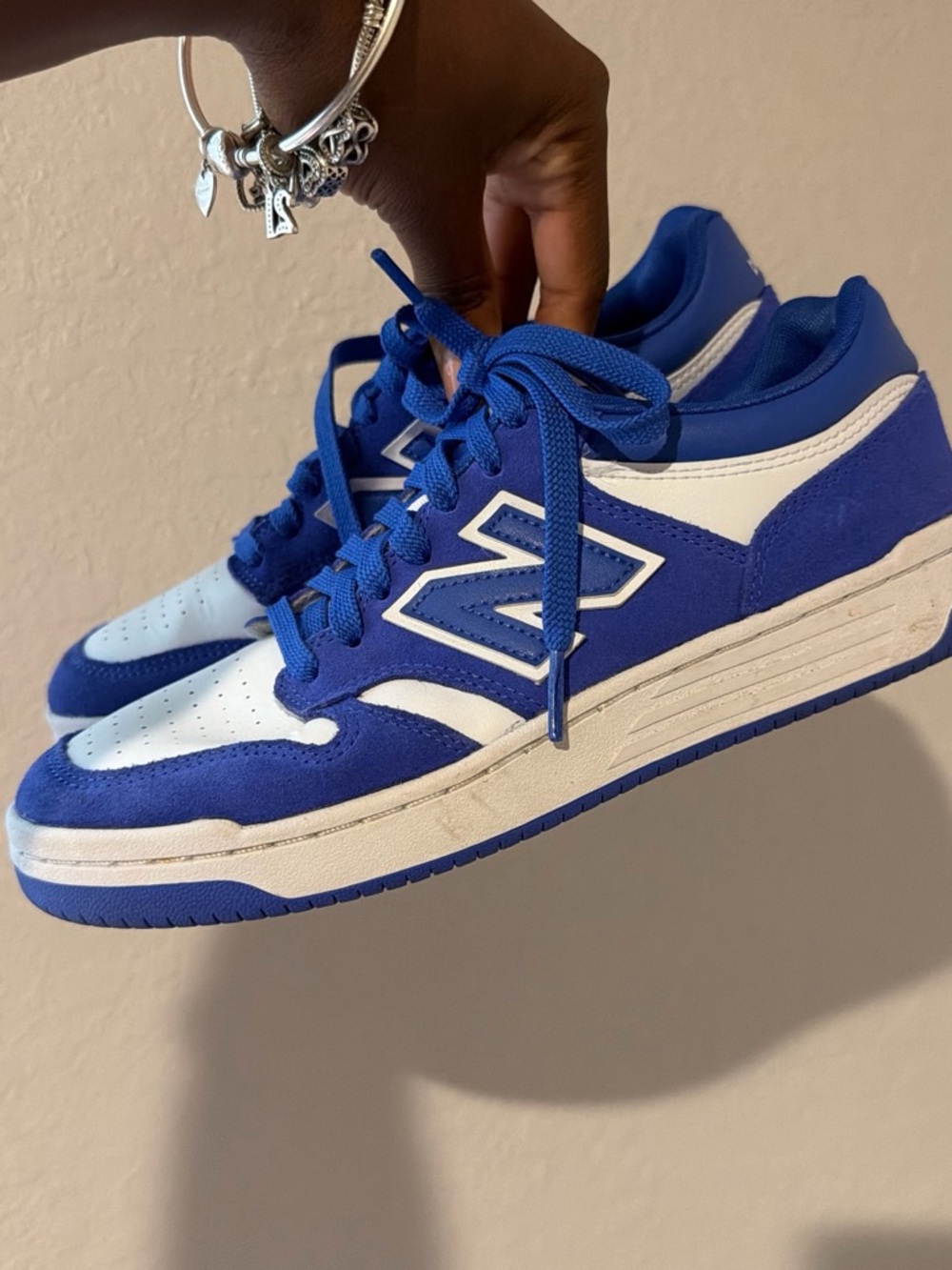 New Balance Blue and White Women’s Sneakers - Picture 3 of 4